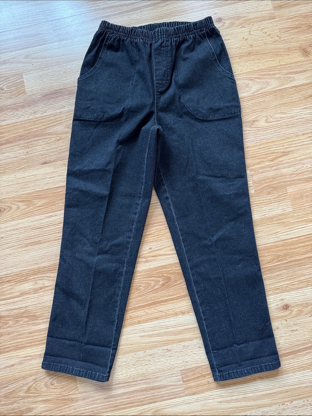 Casual Pull-On Black Denim wash Pants 🔅 size MP